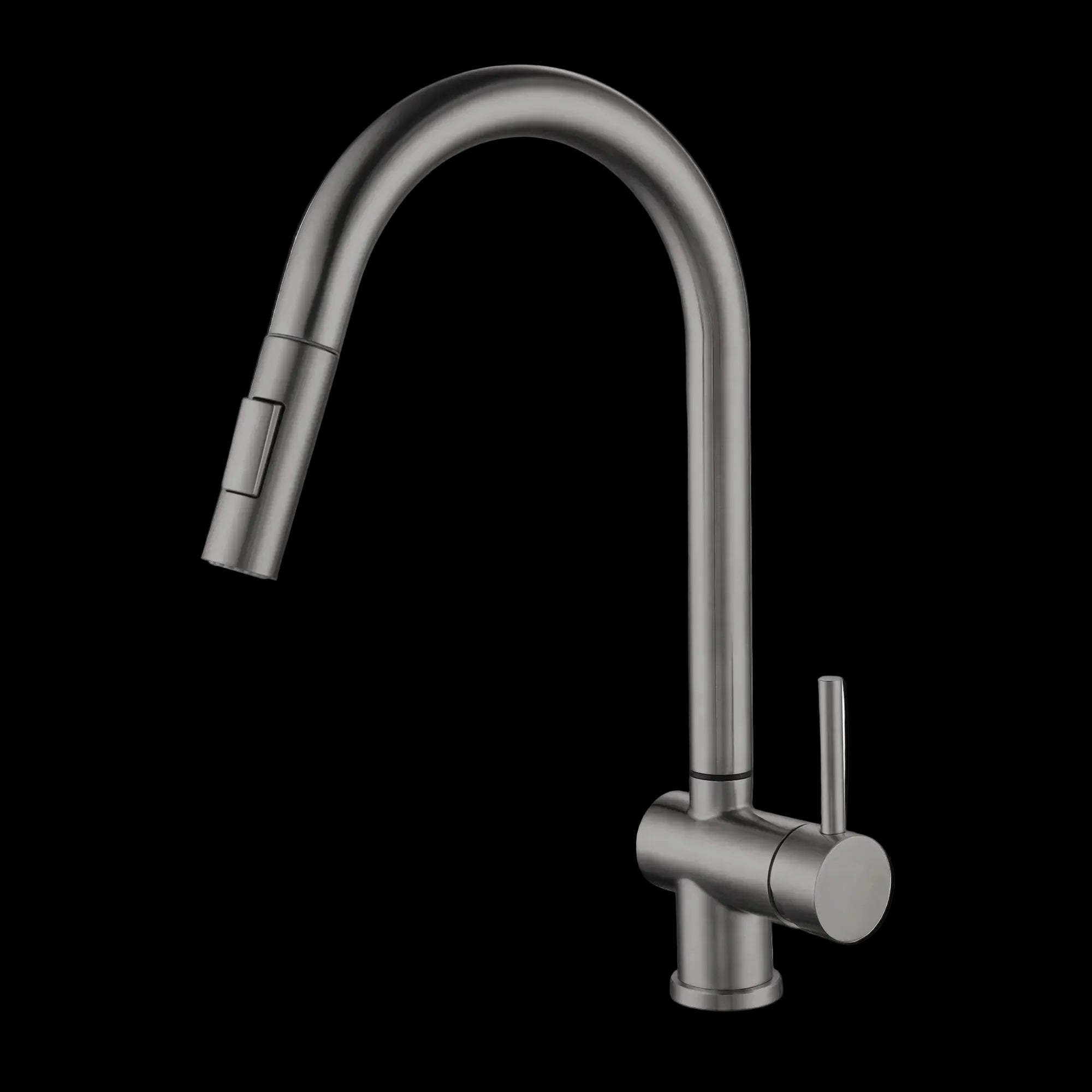 CAMILLA SERIES – KITCHEN FAUCET, A PURPOSEFUL PULL DOWN DEFINED BY CLEAN GEOMETRY.