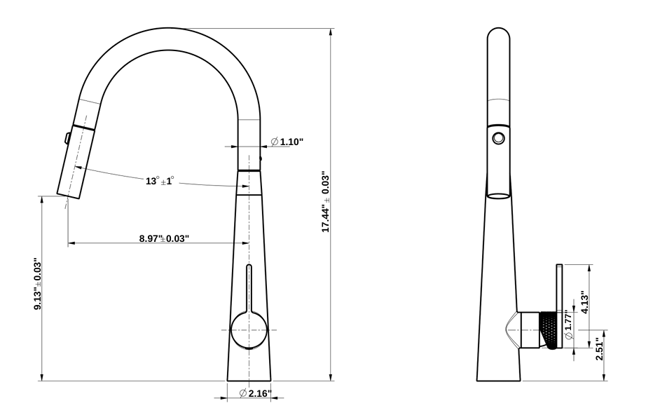 YC-GH8241 - Milan Flow Premium Kitchen Faucet
