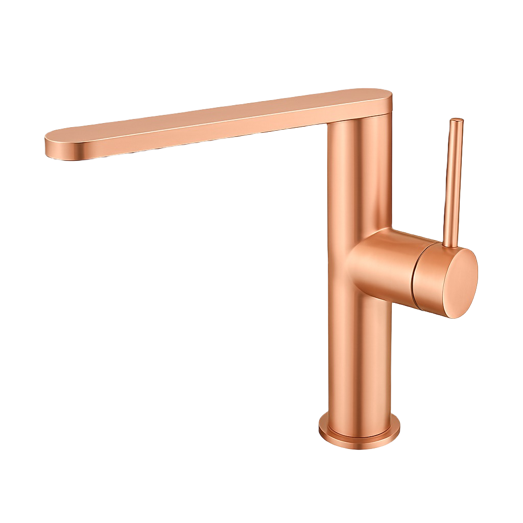 MARINA SERIES – BATHROOM FAUCET WITH SLIM FLAT SPOUT AND REFINED MODERN LEVER CONTROL