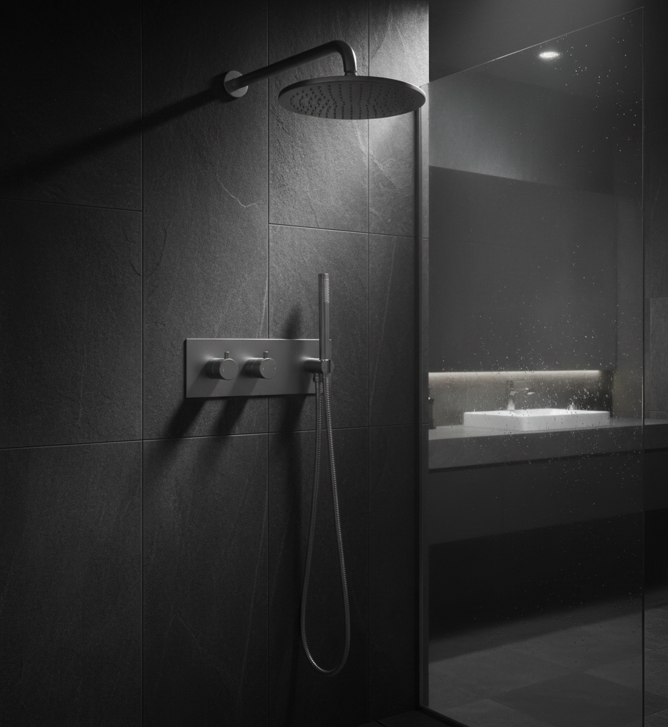 YC-8071 – Rain Shower Head with Handheld Sprayer and Mixer Valve