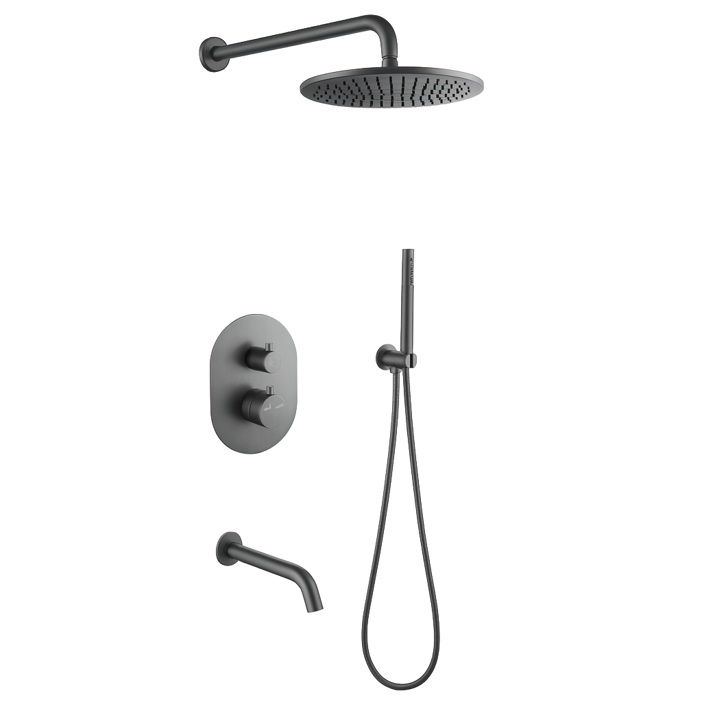 YC-8096 – Modern Shower System with Dual Controls