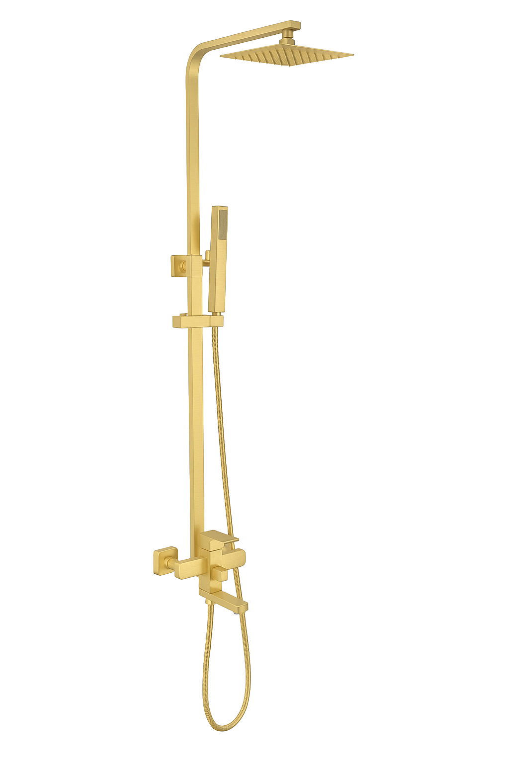 YC-8002 Contemporary Shower Set – Rain Shower Head with Handheld Sprayer and Mixer Valve