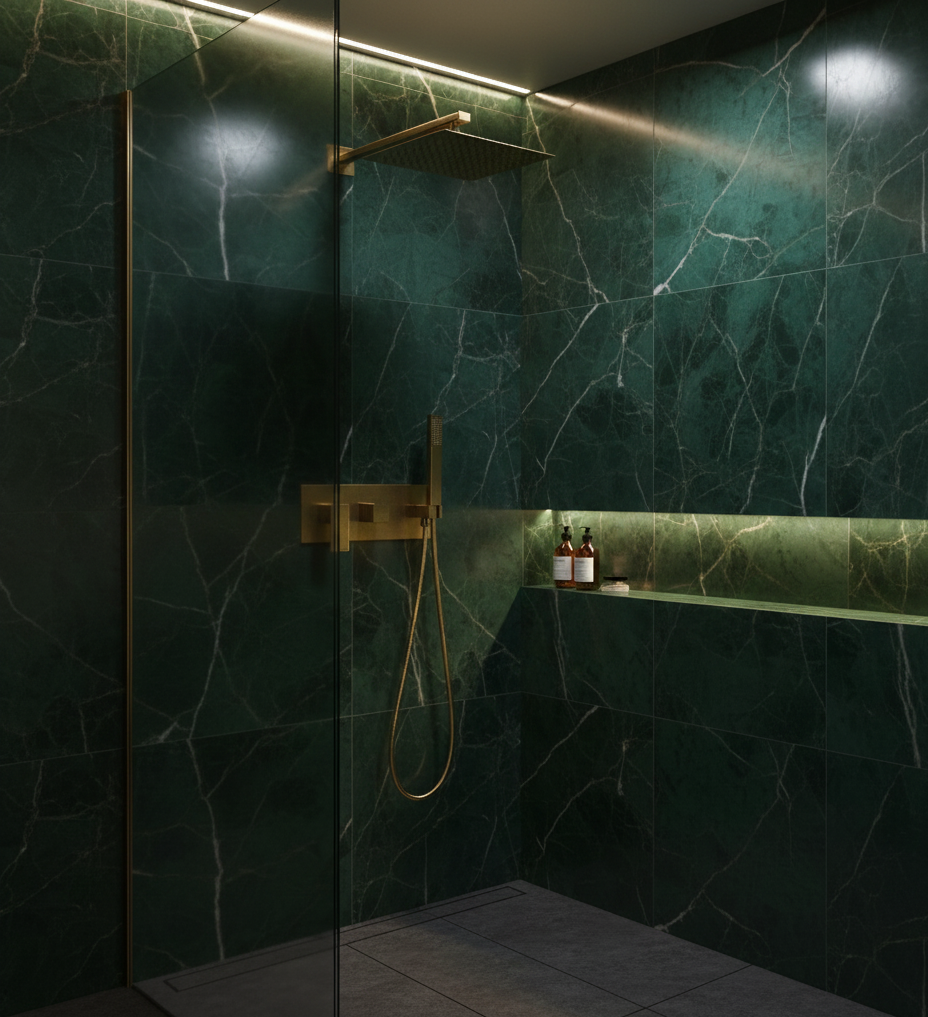 YC-8081 – Elegant Shower System with Dual Controls