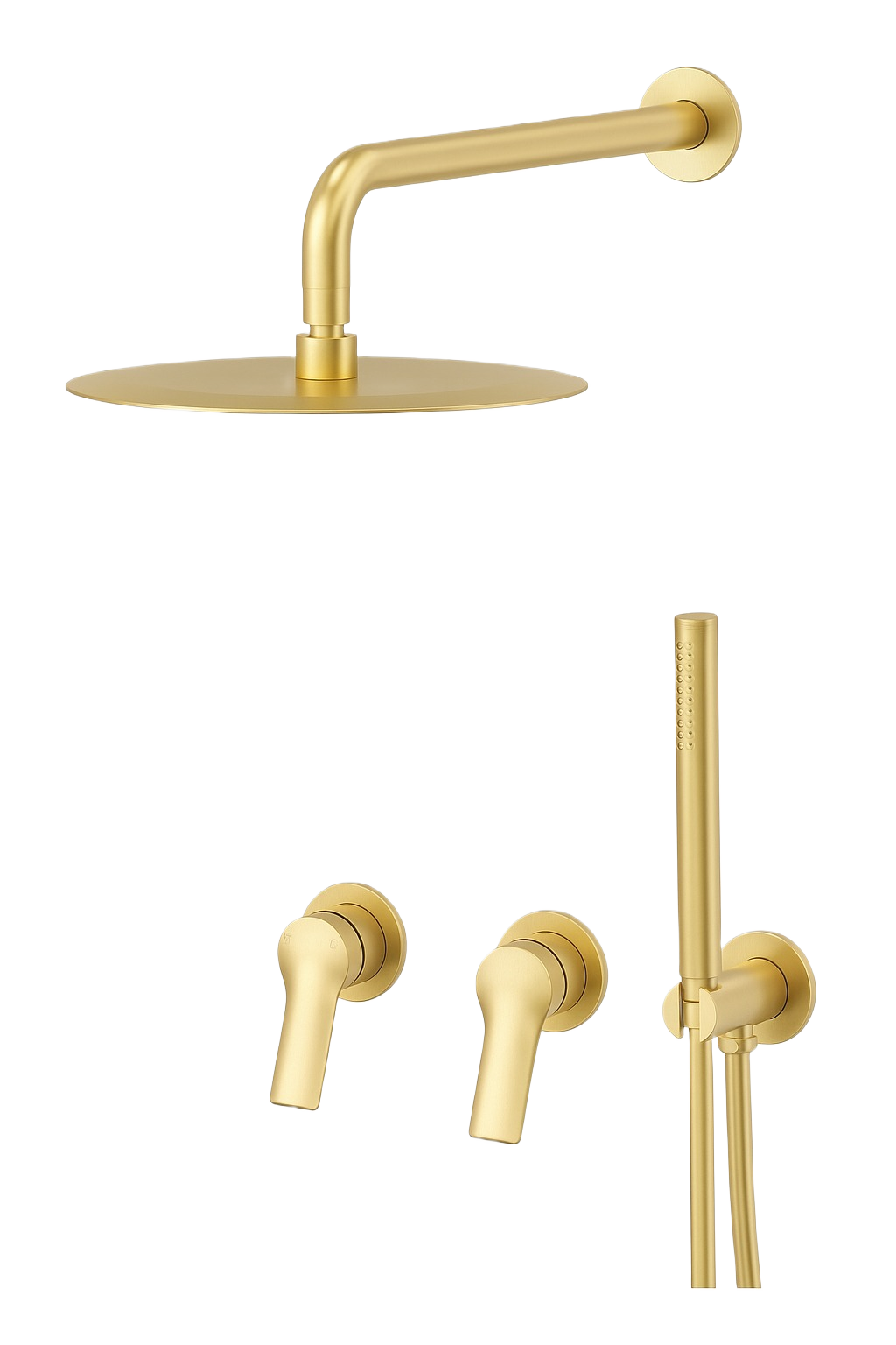 GIULIA SERIES – RAINFALL SHOWER AND HAND SPRAYER SET, CLEAN CONCEALED DESIGN FOR SEAMLESS FLOW