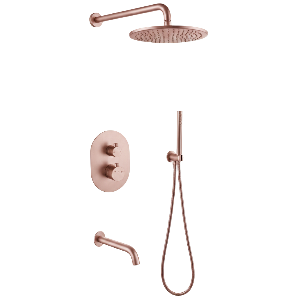 YC-8096 – Modern Shower System with Dual Controls