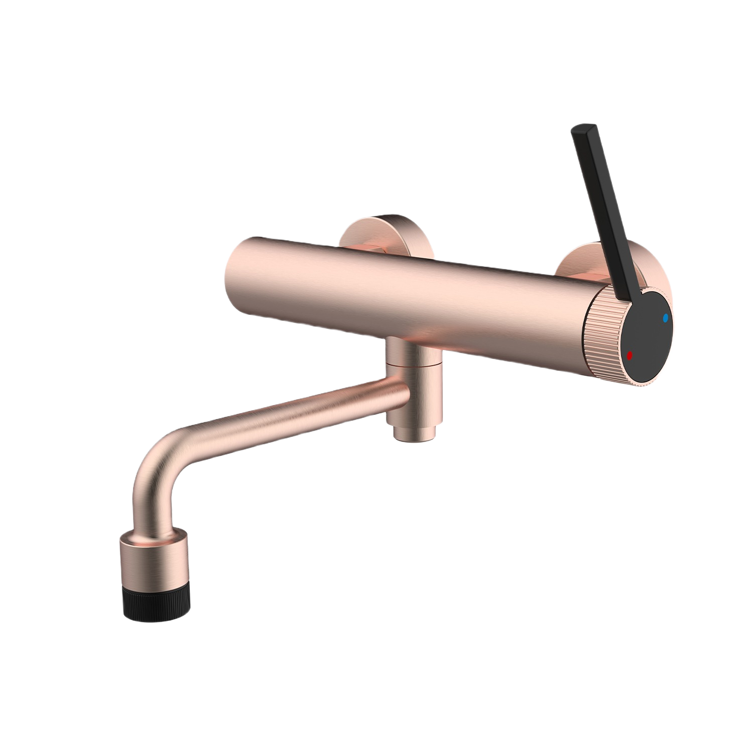 VALENTINA SERIES – WALL MOUNTED TUB FILLER WITH STREAMLINED SPOUT AND MODERN SINGLE LEVER CONTROL