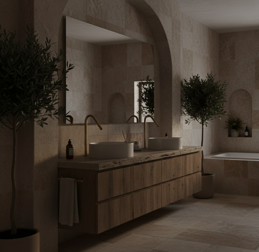 YC-SH80732-2 Premium Bathroom Faucet – Minimalist Two-Hole Vanity Tap with Separate Handle