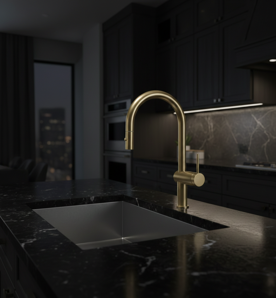 YC-83005 Premium Kitchen Faucet – Modern Square Design