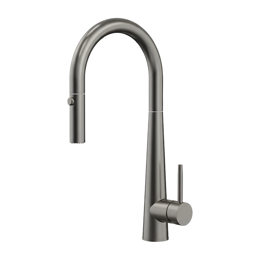 YC-8232 Modern Kitchen Faucet – Brushed Steel