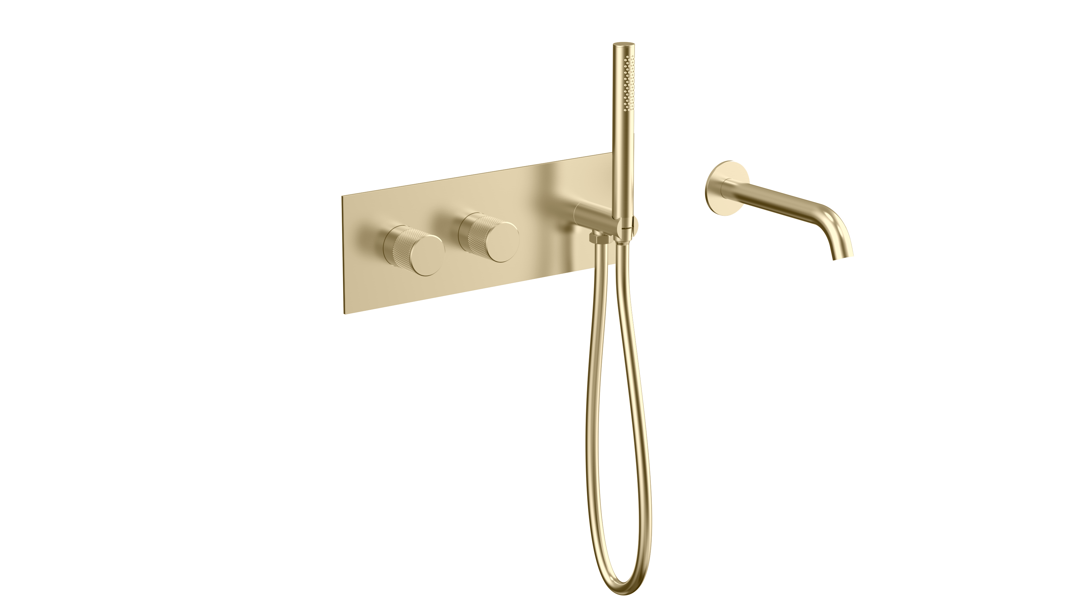 YC-SH8072-2 – Elegant Shower System, Modern Wall-Mounted Tub Filler with Hand Shower