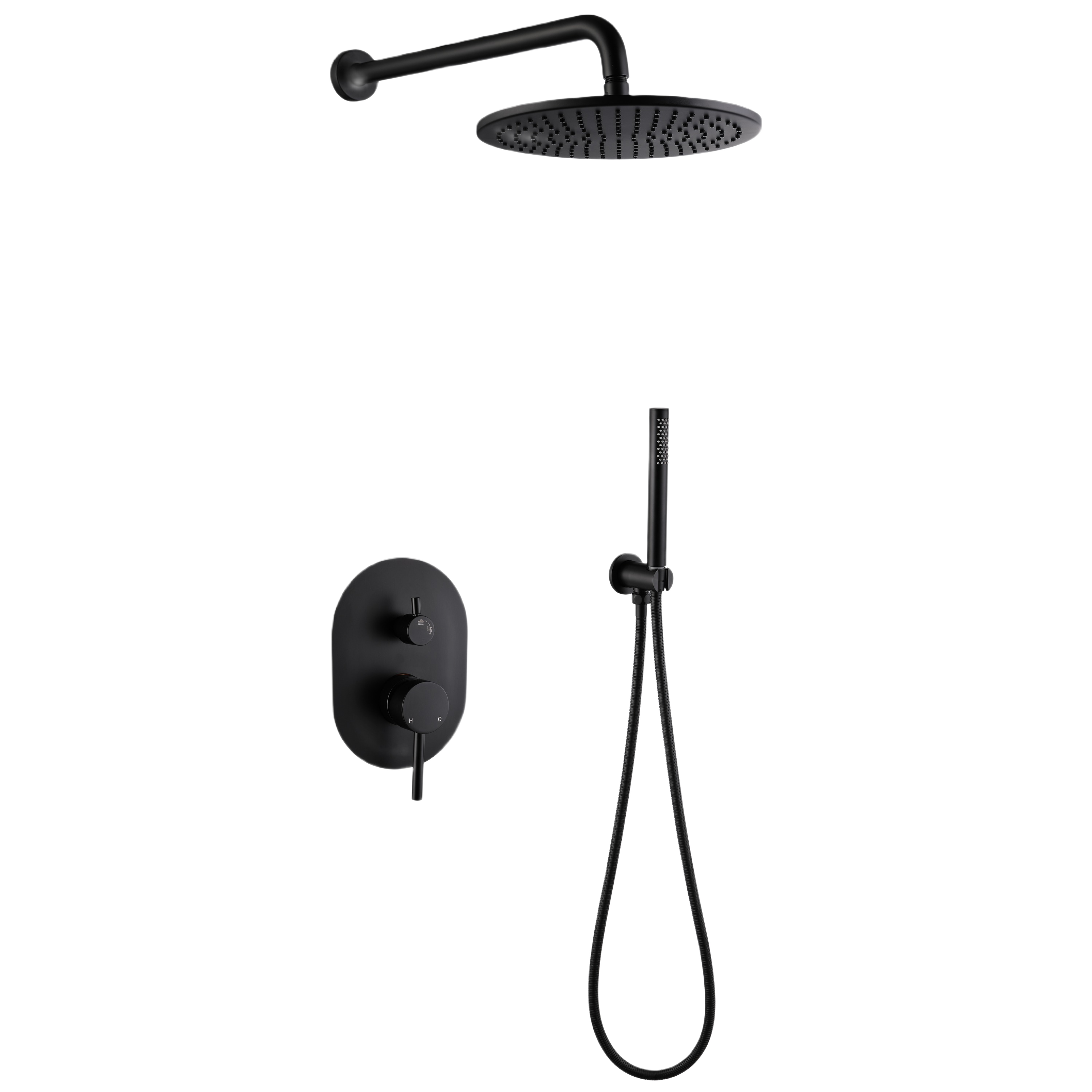 YC-8067B Wall-Mounted Rain Shower Combo - Luxury, Safety, and Performance