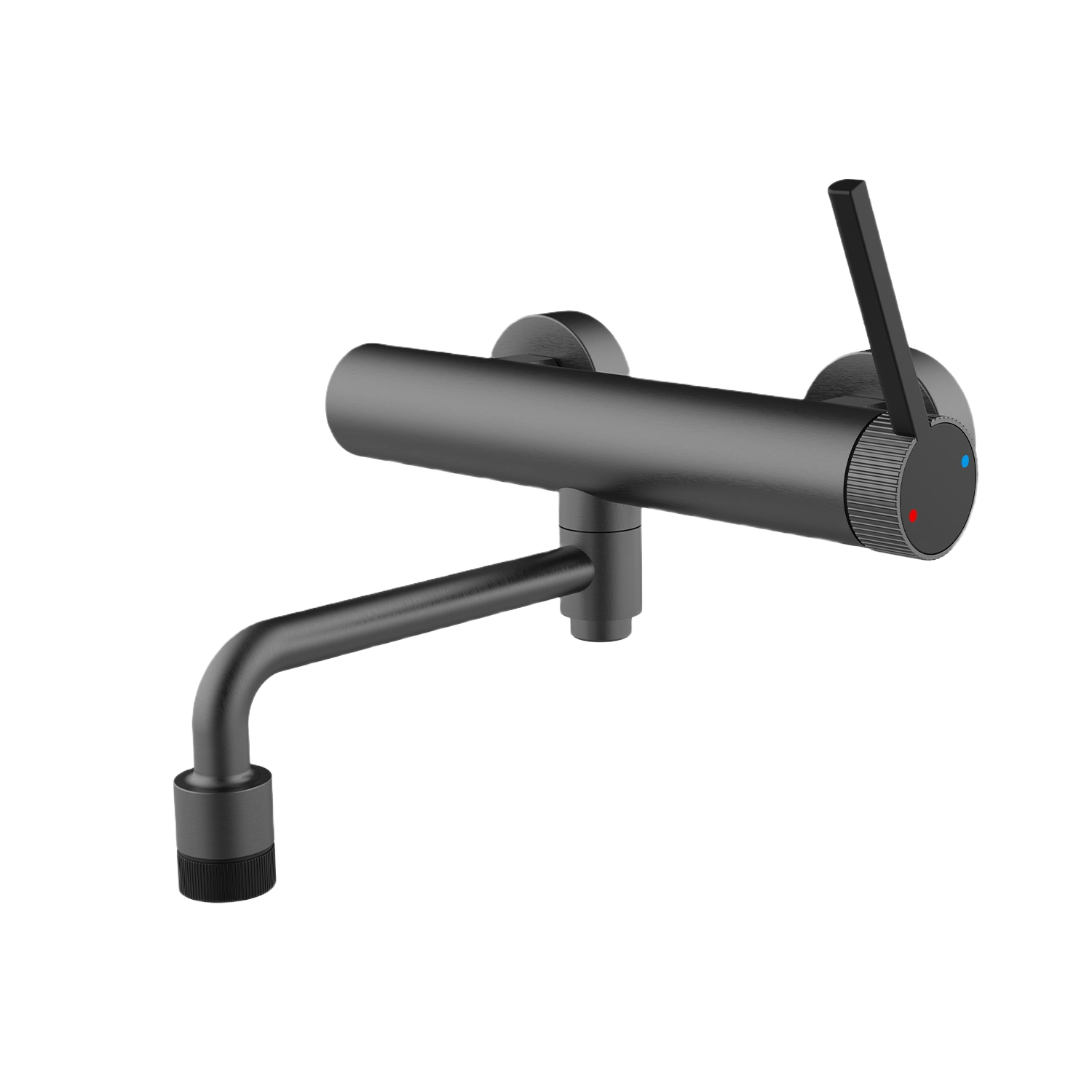 VALENTINA SERIES – WALL MOUNTED TUB FILLER WITH STREAMLINED SPOUT AND MODERN SINGLE LEVER CONTROL