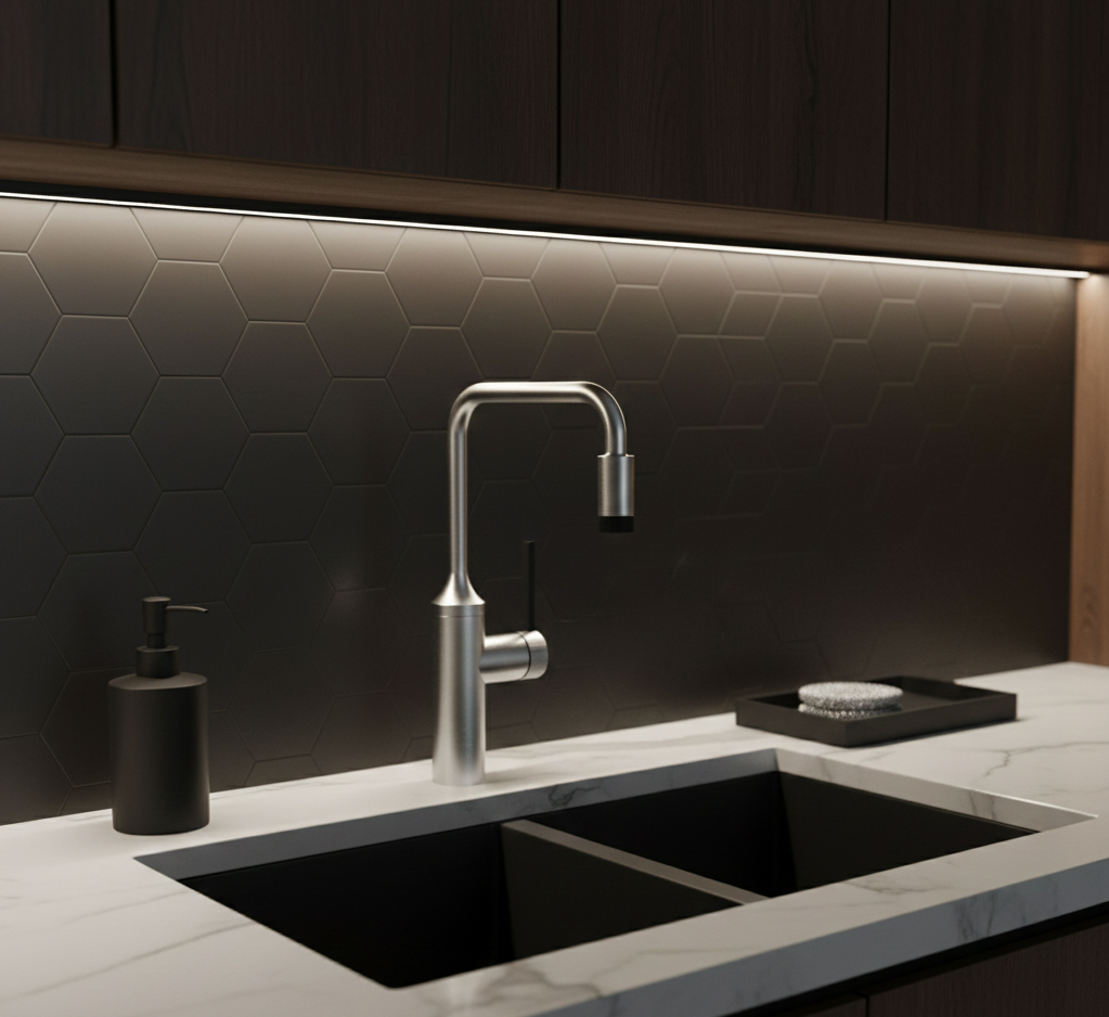 YC-RT7701 Premium Kitchen Faucet – Modern Square Design