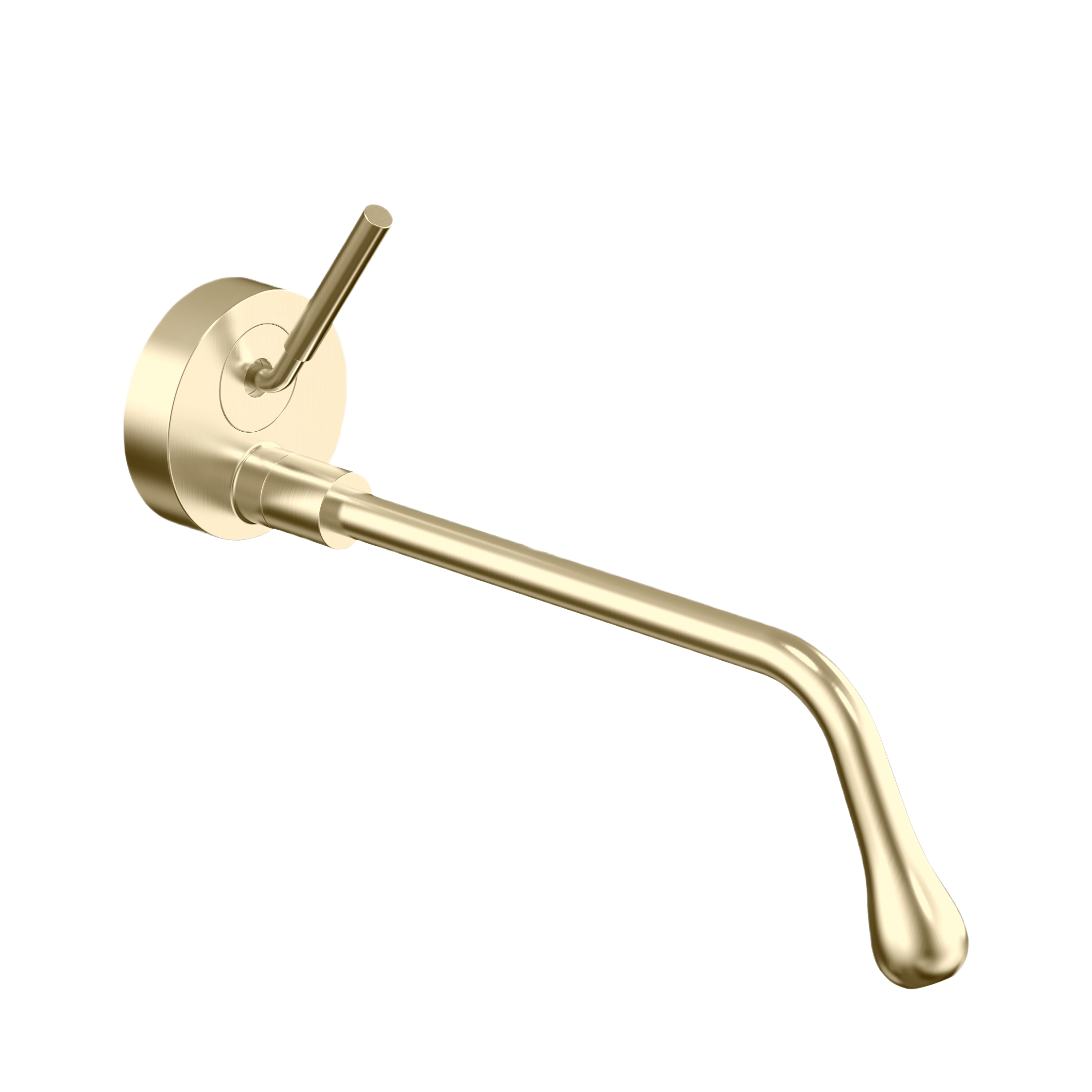 AURORA SERIES – WALL MOUNT BATHROOM MIXER, STREAMLINED FORM DESIGNED FOR SMOOTH BASIN AND TUB USE