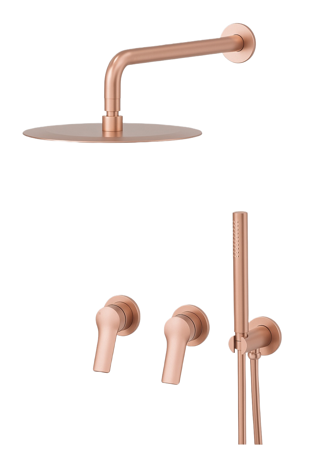 GIULIA SERIES – RAINFALL SHOWER AND HAND SPRAYER SET, CLEAN CONCEALED DESIGN FOR SEAMLESS FLOW