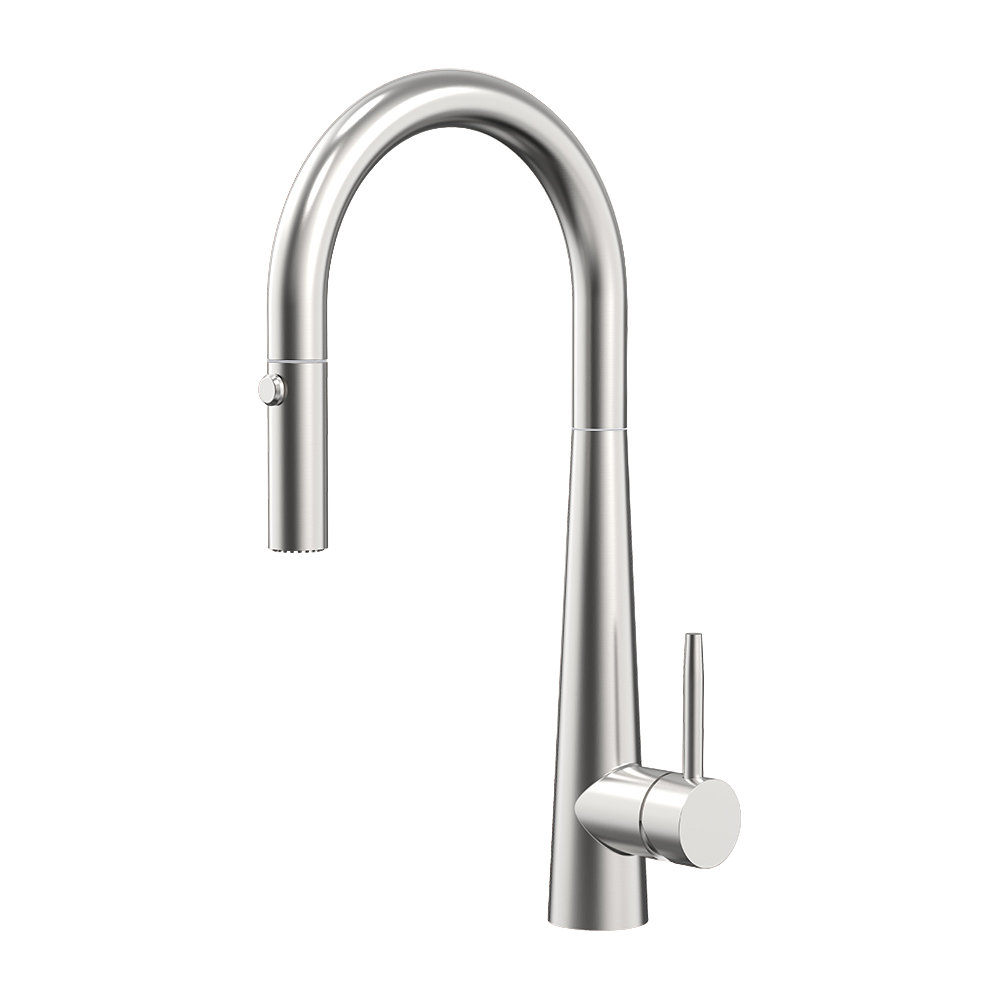 YC-8232 Modern Kitchen Faucet – Brushed Steel