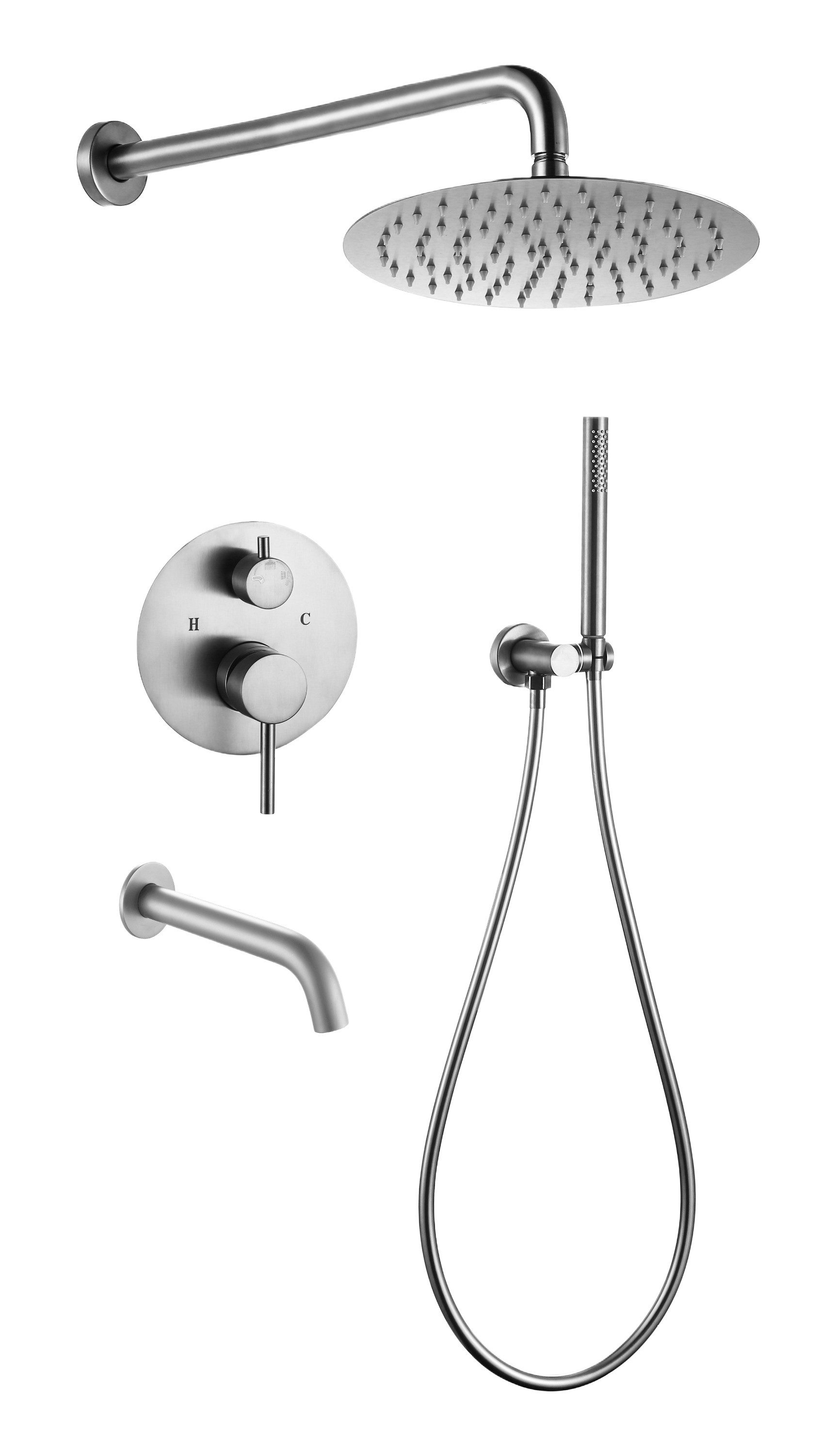 YC-8066-1 Premium Shower System – Dual Function