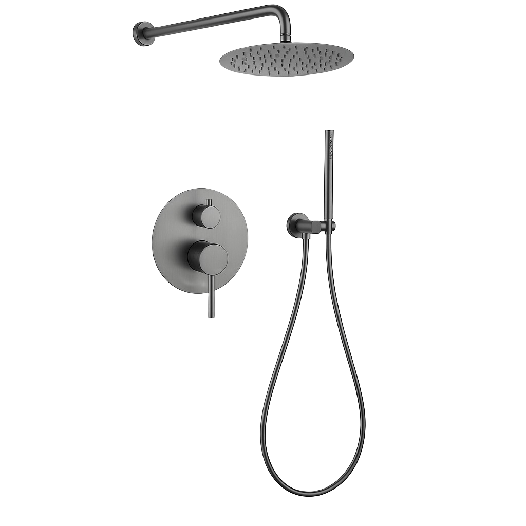 YC-8064 Dual Function Shower Set – Rain Head and Handheld