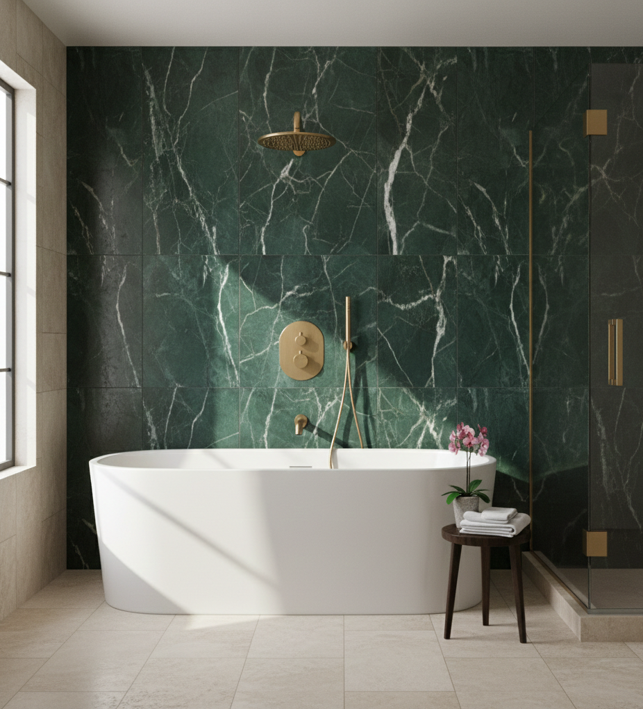 YC-8096 – Modern Shower System with Dual Controls