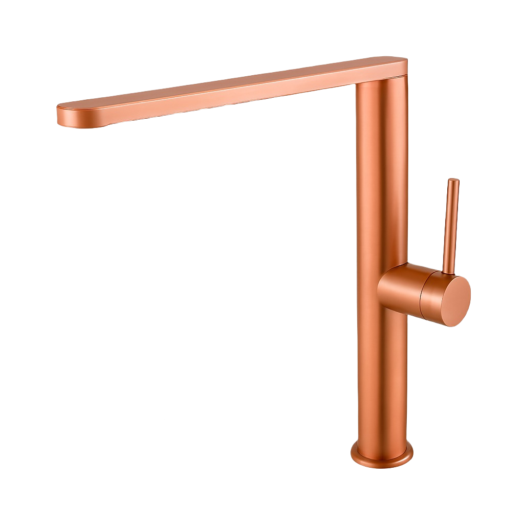 MARINA SERIES - KITCHEN FAUCET, A SLIM LINEAR PROFILE WITH A REFINED, CONTEMPORARY PRESENCE.