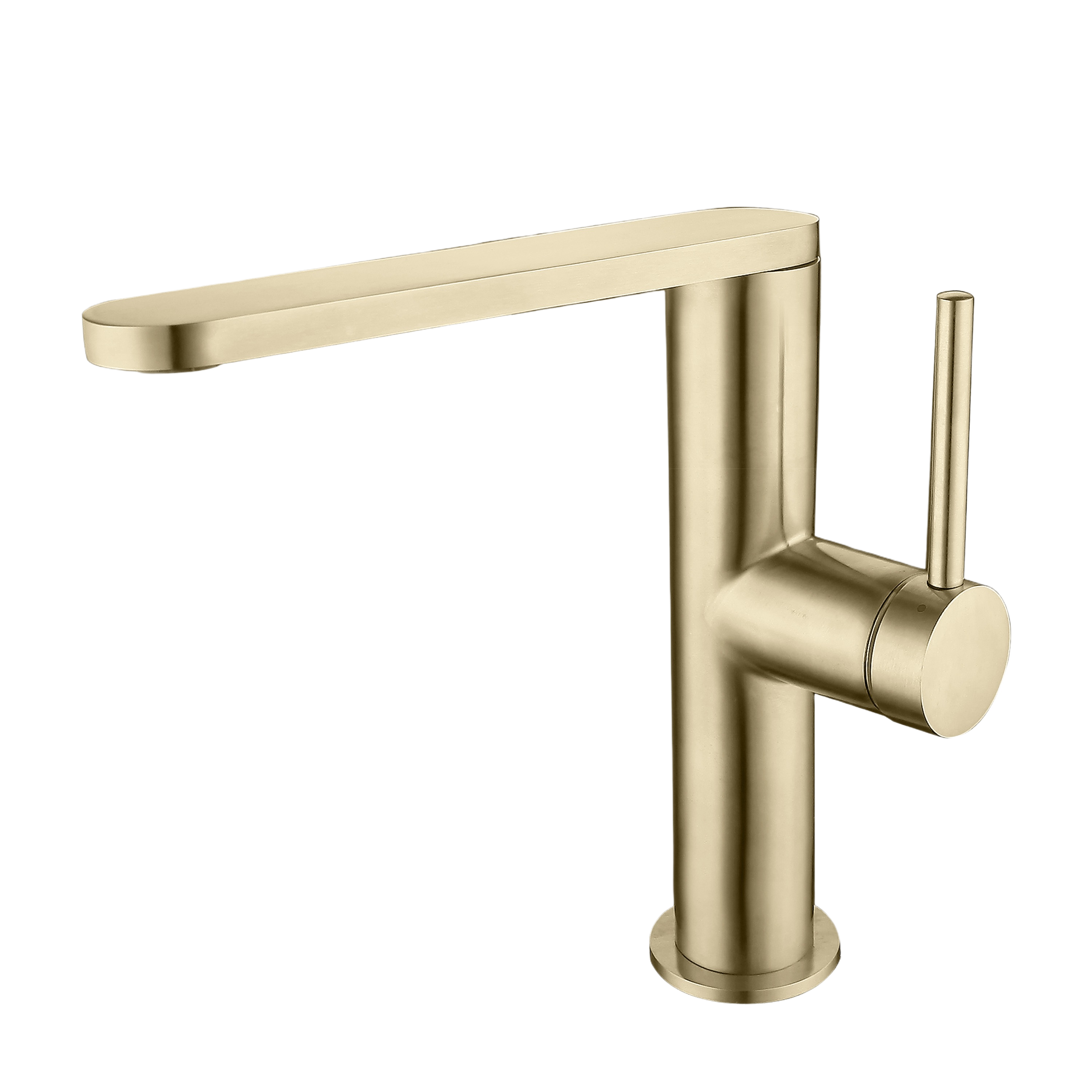 MARINA SERIES – bathroom faucet with slim flat spout and refined modern lever control
